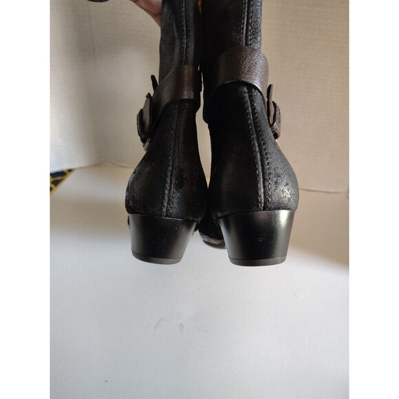 Miz Mooz Elwood Black Leather Suede Boot Size 39 US 8.5- 9 - Picture 9 of 16